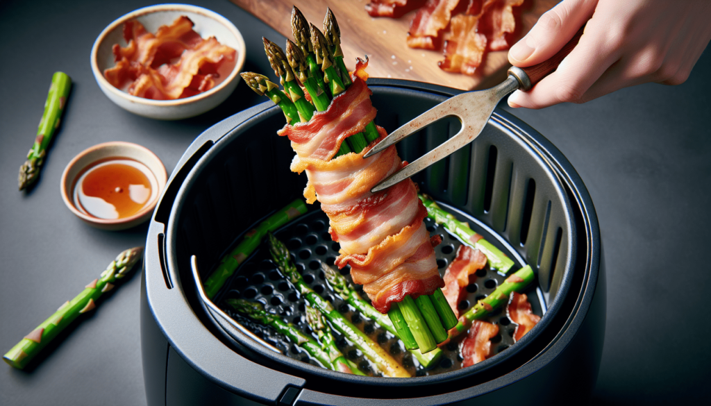 1. Air Fryer Bacon-Wrapped Asparagus