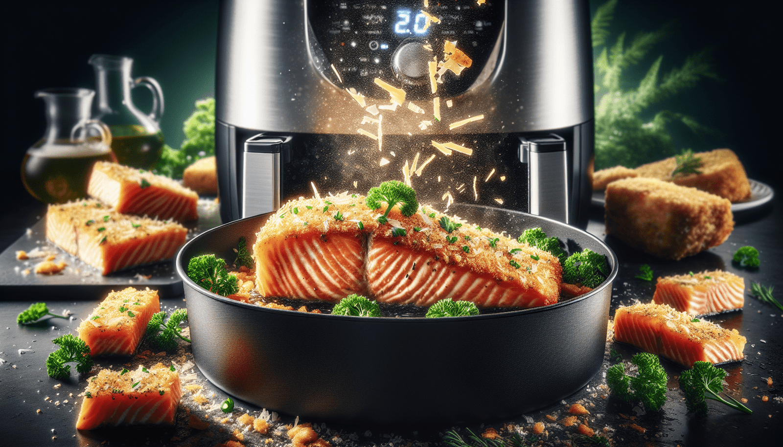 10. Parmesan-Crusted Air Fryer Salmon