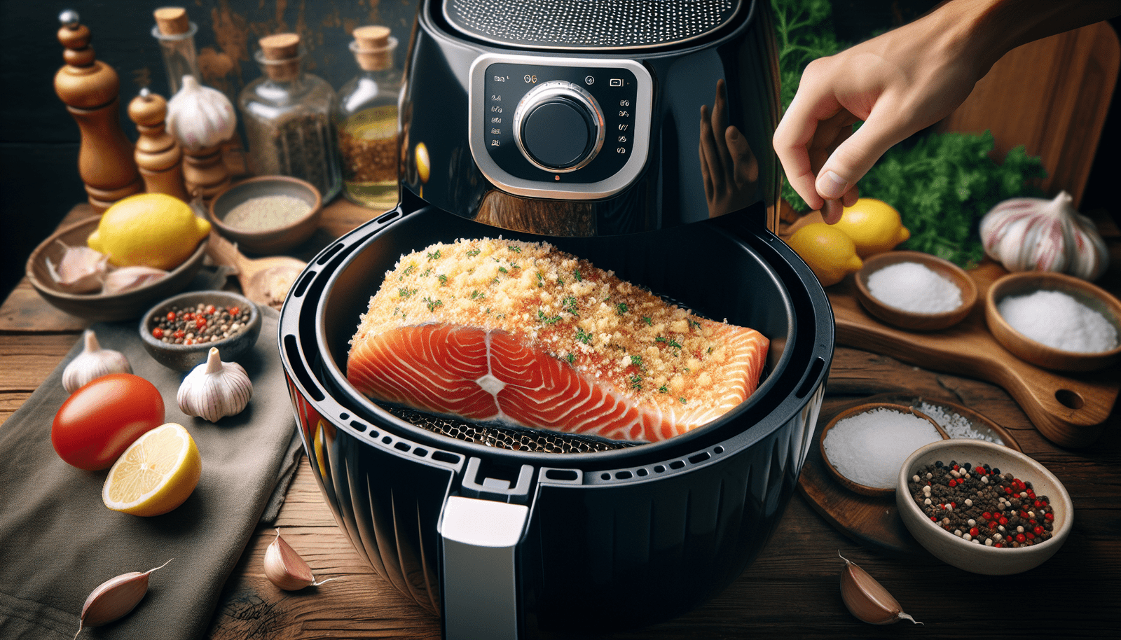 10. Parmesan-Crusted Air Fryer Salmon