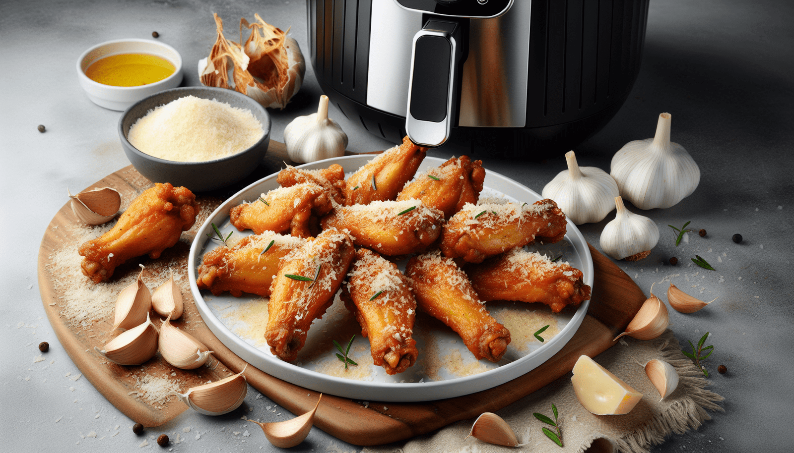 4. Air Fryer Garlic Parmesan Wings